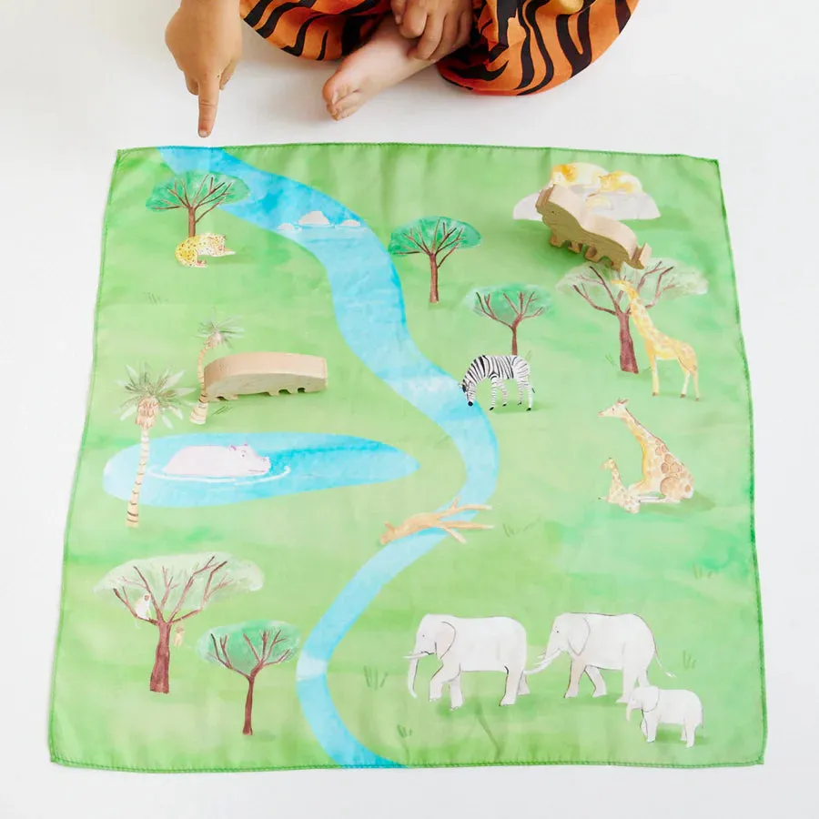 Sarah's Silks Playmap - African Savannah / Safari