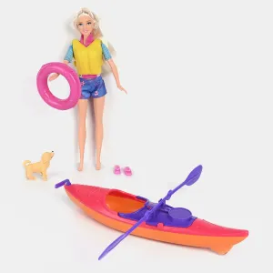 Sea Rowing Doll Set For Girls