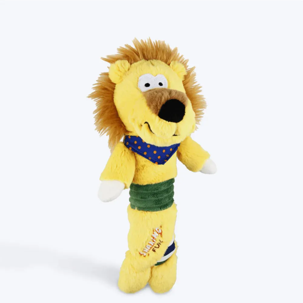 Interactive Lion Plush Squeaker Inside Dog Toy for Exciting Play-Time