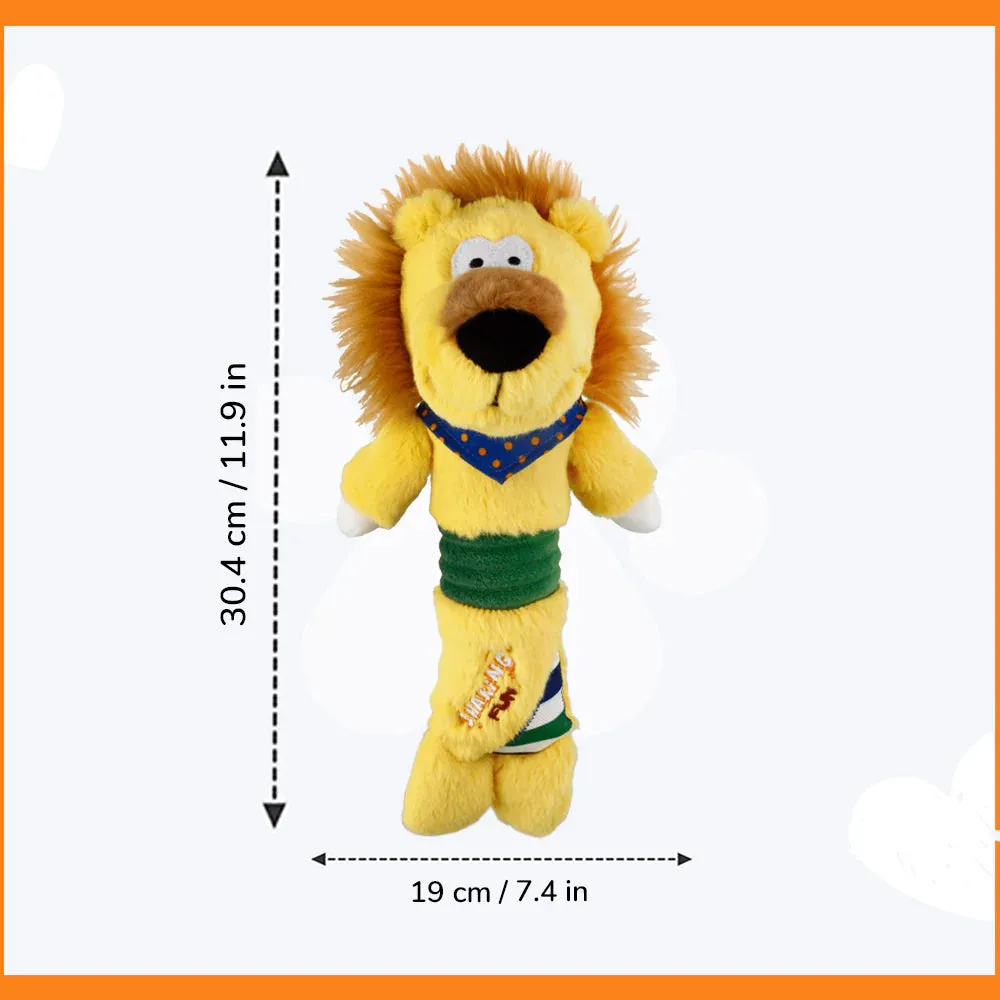 Interactive Lion Plush Squeaker Inside Dog Toy for Exciting Play-Time