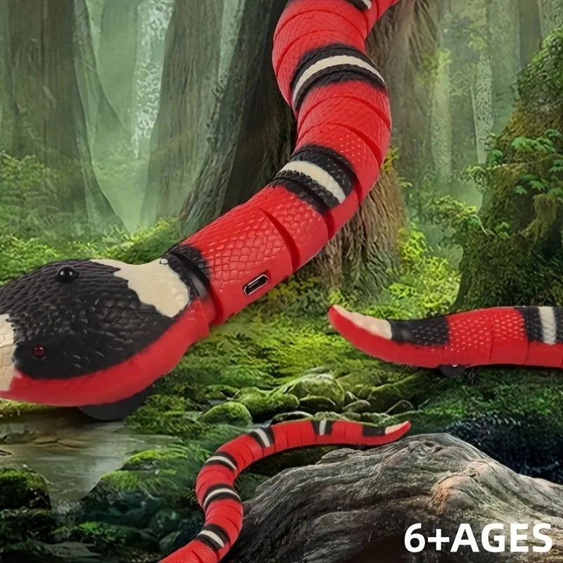 Sly  Smart Electric Snake Toy Perfect for Playful Pets