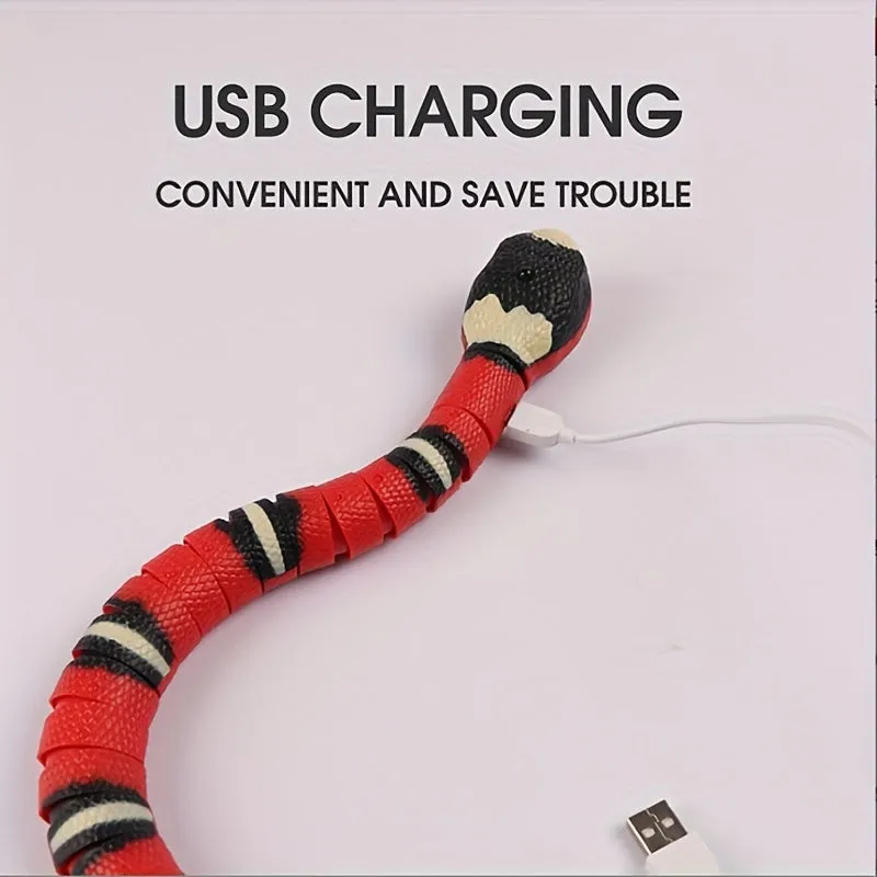 Sly  Smart Electric Snake Toy Perfect for Playful Pets