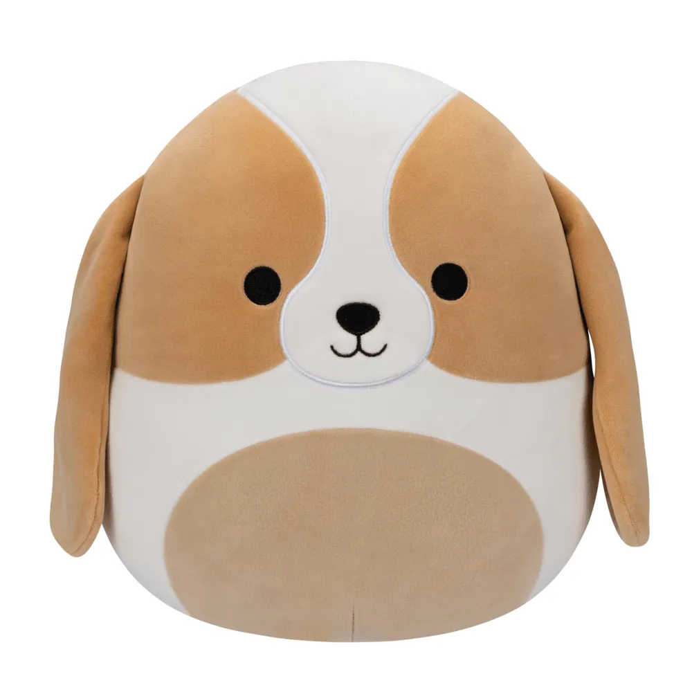 Squishmallows 12 Inch Plush S15  Adela Brown And White Basset Hound