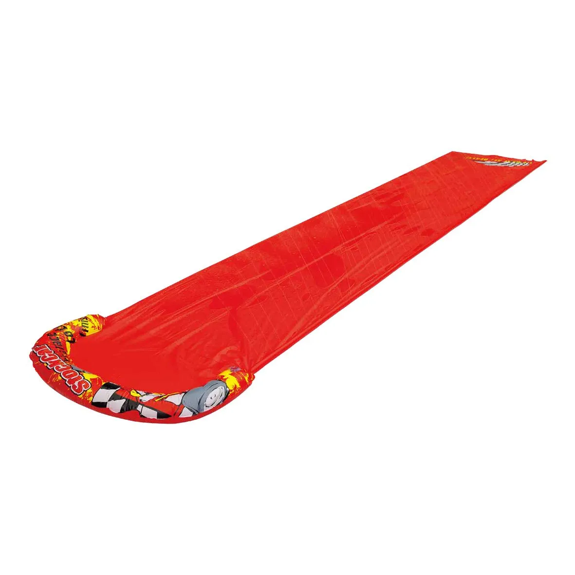 Sun Club 81180 Splash 5m x 0.9m Kids Outdoors Inflatable Spray Sprinkler Water Slide, Red