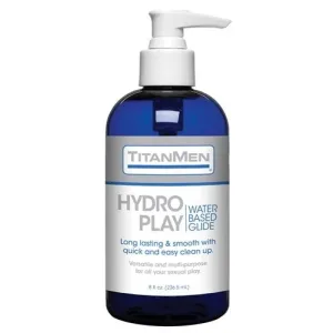 Titanmen Hydro Play Water Based Glide - Bulk - 8 Fl. Oz.